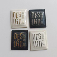 Étiquettes de vêtements tissées écologiques personnalisées avec logo imprimé, découpe laser PVC, sérigraphie sur tissu, dorure pour vêtements