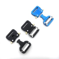 Conception personnalisée de boucle de ceinture tactique pour bagages à sangle en métal aluminium matériel boucle à dégagement latéral réglable