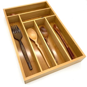 Tre ngăn kéo tổ chức thân thiện với môi handmade dao kéo lưu trữ khay <span class=keywords><strong>Stackable</strong></span> mở rộng - Product Image 5