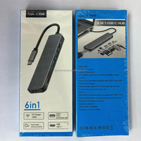 Station d'accueil multiport Alliage d'aluminium PD100W Chargement rapide Type-C Hubs USB pour ordinateur PC Portable Caméra Projecteur Console de jeu