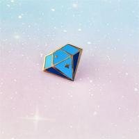 Pin de Esmalte Personalizado con Diamantes, Chapado en Oro, para Decoración de Mochilas, Regalo