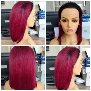Pelucas de Cabello Humano 4x4 Closure Bob, Color 1b/99j, de 8-14 Pulgadas, en Oferta, Precio de Mayoreo Económico - Product Image 5