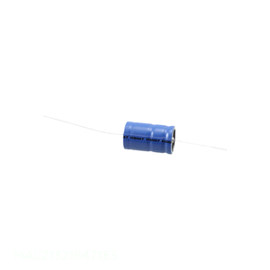 Condensateur canal fabricant 470 uF MAL213218471E3 à travers trou, en aluminium, 470UF 63V, axial TH - Product Image 1