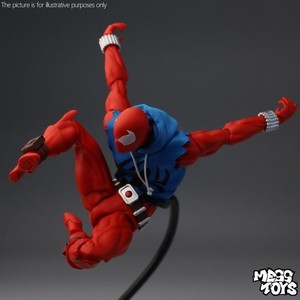 CT1/12 Mafex <span class=keywords><strong>Scarlet</strong></span> Spiderman Hoodie Vest 6 Inch PVC Nouveau Modèle Figurine Miniature avec Fonctionnalités Articulées DIY et Emblème - Product Image 2