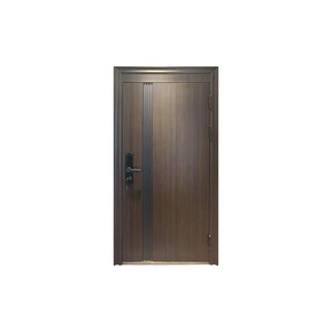 Porte de sécurité Sofia SFL-010 en acier gris foncé, anti-effraction, ouverture manuelle plate, porte complète, fabrication Zhejiang - Product Image 5