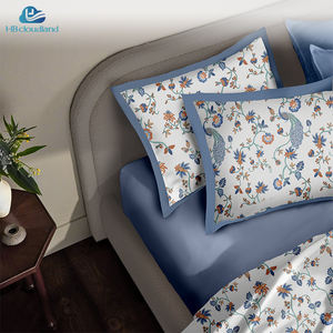 طقم غطاء لحاف قطن 100% بتصميم مطبوع من Cloudland Amis، طقم مفروشات سرير فاخر مع غطاء وسادة، مقاس Queen مكون من 3 قطع - Product Image 5