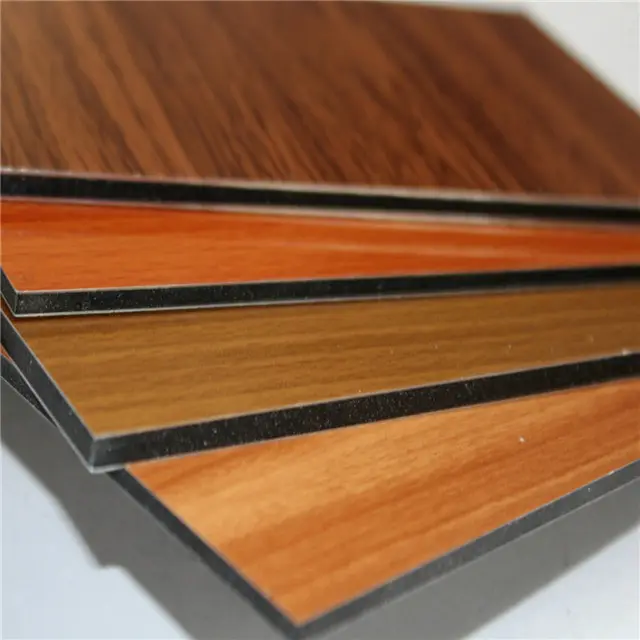 Wooden or Timber Texture Aluminium Composite Panels Boards