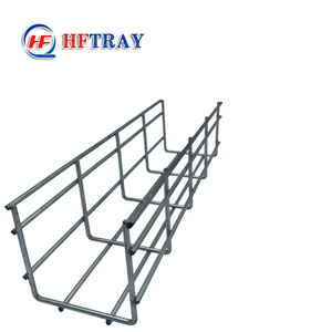 <b>Outdoor</b> HDG Carbon Steel Wire Mesh <b>Cable</b> Trays 100MM*150MM Wire Mesh Indoor <b>Cable</b> Tray Systems with Accessories - Product Image 3