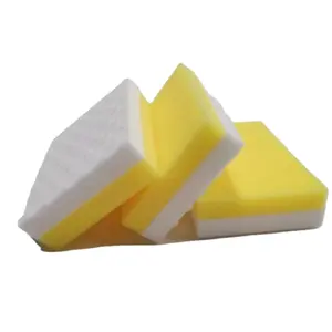 PU composite Melamine sponge Hot Pressed Eraser block Cleaner Magic Melamine Sponge For Kitchen Cleaning Eco-friendly Stocked
