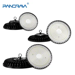 2024 Chine Fabricant Entrepôt Gymnase Industrie 100W 150W 200W 240W 300W Aluminium UFO LED Haute Baie Lumières Lampe