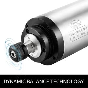 Moteur de broche CNC refroidi par eau silencieux Zhong Hua Jiang ER20 3KW 100mm 4 roulements 220V/380V pour machine de gravure CNC - Product Image 2