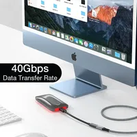 Cable de Extensión USB4 5A Tipo C Macho a Hembra ULT-unite, 40Gbps, 8K 60HZ, PD100W, 0.3m 0.8m, Compatible con Thunderbolt 4
