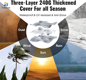 Abri de rangement pliable en tissu pour moto, extérieur, jardin, <span class=keywords><strong>parking</strong></span>, fabrication sur mesure, prix d'usine, OEM ODM, haute résistance - Product Image 4