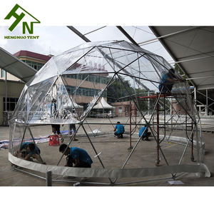 Dôme géodésique transparent en PVC, tente <span class=keywords><strong>bulle</strong></span> en plastique pour jardin - Product Image 6