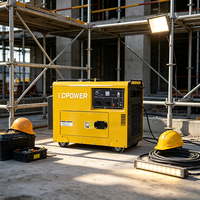 Générateur diesel silencieux monophasé 7,5 kW 7,5 kVA 8 kW avec ATS et télécommande à vendre
