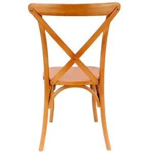 Ferme à dossier en croix pour femme, chaise de salle à manger, pour mariage, SZ-6101