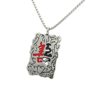 Collier avec pendentif en acier titane pour hommes, style rétro Punk, à porter au quotidien, design géométrique - Product Image 5