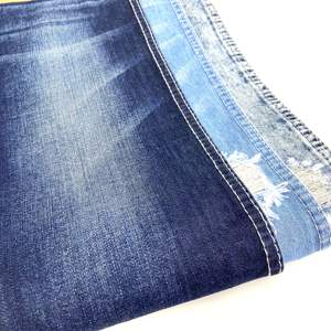 ล้างลายผ้าฝ้ายโพลีเอสเตอร์ผสมผ้ายีนส์ผ้าสิ่งทอวัตถุดิบยีนส์Jean Blueจีนสําหรับผู้ชายTricotถักเส้นด้ายย้อม - Product Image 6