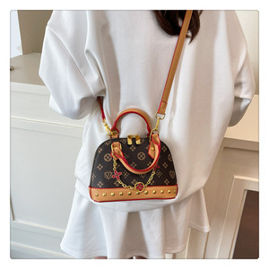 Bolso de Mano y Bandolera de Piel Sintética PU para Mujer, Diseño Versátil con Cadena y Estampado, Estilo Elegante para Fiestas, Moda 2025 - Product Image 2