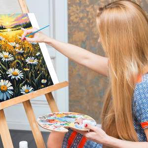 Kit de peinture par numéros SONGWOO ART pour adultes, motif fleurs et marguerites, peinture acrylique DIY par numéros - Product Image 6