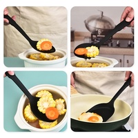 Ensemble d'ustensiles de cuisine en nylon trois pièces pour faire sauter et frire le wok pour la cuisine à domicile