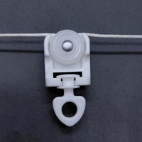 60/70/80mm Premium Qualität S Wave Vorhangs chiene Zubehör Ripple Fold Curtain Runner Schienen haken hängen