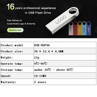 Fleshka 4in1 Mini USB 3.0/2.0 Type-C OTG 4in1 Clé USB 8GB/16GB/32GB/1TB/2TB/128GB/64GB Pendrive avec alliage de zinc"