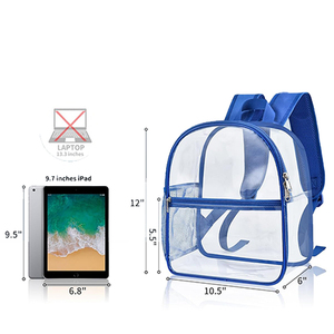 Sac à dos scolaire unisexe pour enfants et adolescents, avec logo personnalisé, imperméable, en microfibre, fermeture à cordon transparent - Product Image 2