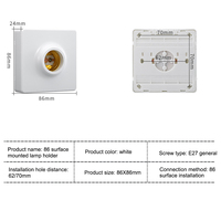 Shenniu — support de lampe électrique E27, Types de supports, lamellophone métallique en laiton et support d'ampoule