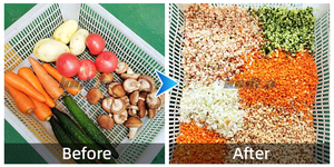Machine à découper les légumes 200-800 kg/h, coupe-légumes en cubes pour oignon, carotte, tomate, poivron - Product Image 2