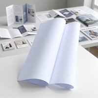Papier d'impression offset non couché sans bois en pâte vierge chimique 250 g/m² pour emballage cadeau, livres et brochures avec logo personnalisé