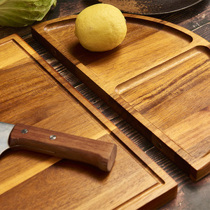 Creative solid wood <b>combination</b> cutting board, acacia wood cutting board for home use, fruit and vegetable cutting board, - Product Image 3