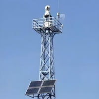 Tour de surveillance panoramique 360° Kehua avec caméra HD sans angle mort Q235B Q345B en acier 6m-100m