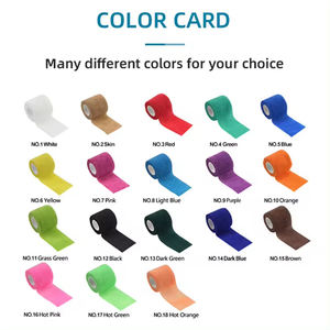 Venda Cohesiva con Logotipo Personalizado de Fábrica, Vendaje Elástico Transpirable, Cinta No Tejida, 5 m de Longitud, 10 cm/5 cm de Ancho - Product Image 2