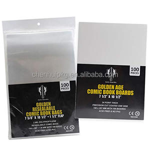 Custom Clear Plastic Golden size Comic Book Sleeves Comic Book Bags