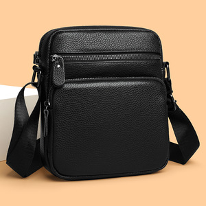 Bolso Bandolera de Cuero PU, Bolsos de Mensajero de Cuero para Tablet de 9.7 Pulgadas, Bolso Cruzado de Cuero para Hombre - Product Image 6