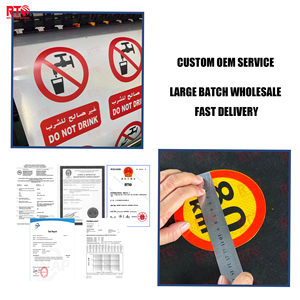 Señales de Tráfico Reflectantes de Grado Ingeniería, Resistentes al Agua, para Exteriores, Señalización de Seguridad Vial Personalizada, Alta Visibilidad Nocturna - Product Image 3