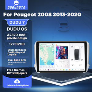 Duduauto dudu7 a7870 yl888 xe đài phát thanh đa phương tiện âm thanh Máy nghe nhạc GPS xe-chơi kép GPS DTS cho Peugeot voiture Kit 2008 1 2013-2020 - Product Image 4
