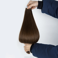 Vendeur chaud 100% extensions de cheveux humains trame papillon trame génie avec trou 12A Remy cheveux humains trame papillon Double dessiné
