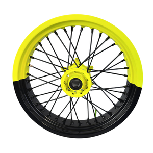 Aleación de aluminio amarillo fluorescente Exc <span class=keywords><strong>300</strong></span> Motocicleta deportiva Ruedas <span class=keywords><strong>Supermotard</strong></span> de 17 pulgadas - Product Image 6