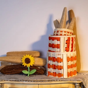 Cestas de Lufa Naturales y Ecológicas al por Mayor, Cestas Decorativas Tejidas para Almacenamiento - Product Image 4