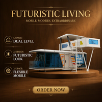 Maison Capsule Spatiale de Luxe Préfabriquée Modulaire, Cabine Mobile, Maison Conteneur pour Hôtels, Glamping et Vie en Plein Air