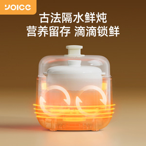 Yoice Electric Slow Cooker 1L <b>Ceramic</b> <b>Pot</b> Soup Porridge Maker Household Multifunctional With Reservation Function - Product Image 4