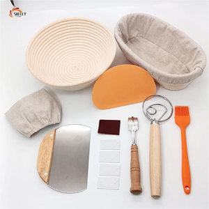 Custom color Food Safe PP Plastic banneton Bread Round 8 910-inch grooves Non-stick dough Proofing basket for Sour Dough