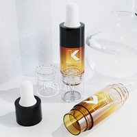 Emballage cosmétique OEM de couleur personnalisée 10ml 15ml flacon de pressage en plastique sérum compte-gouttes seringue cosmétique pour liquide