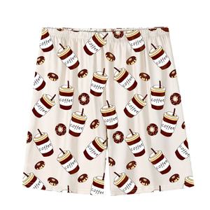 <span class=keywords><strong>Pyjama</strong></span> pour <span class=keywords><strong>homme</strong></span> en tissu tricoté en spandex/polyester à motif de dessin animé, impression numérique, manches courtes, 2 pièces, simple et décontracté - Product Image 4