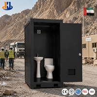 Cabine de toilette portable écologique préfabriquée moderne toute neuve avec structure en acier galvanisé pour projets de construction extérieurs