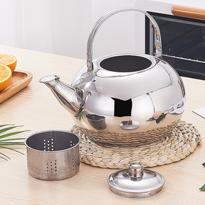 Tinh tế dày thép không gỉ nồi Trà Công suất lớn hoa thiết kế cho khách sạn nhà hàng căng tin nước sôi ấm đun nước - Product Image 5