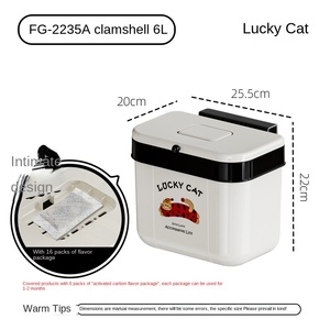 Nhựa Nhà Bếp Phòng Khách Tường Treo Cảm Ứng Touchpad Thùng Rác <span class=keywords><strong>Bin</strong></span> Với Nắp Vệ Sinh Chất Thải Lưu Trữ Xô Thùng Rác Có Thể - Product Image 6