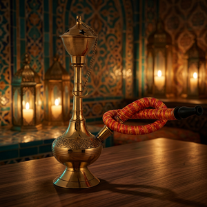 Cachimba Chaman India de Latón Lacado Tipo Recto Modelo 25809 - Product Image 3